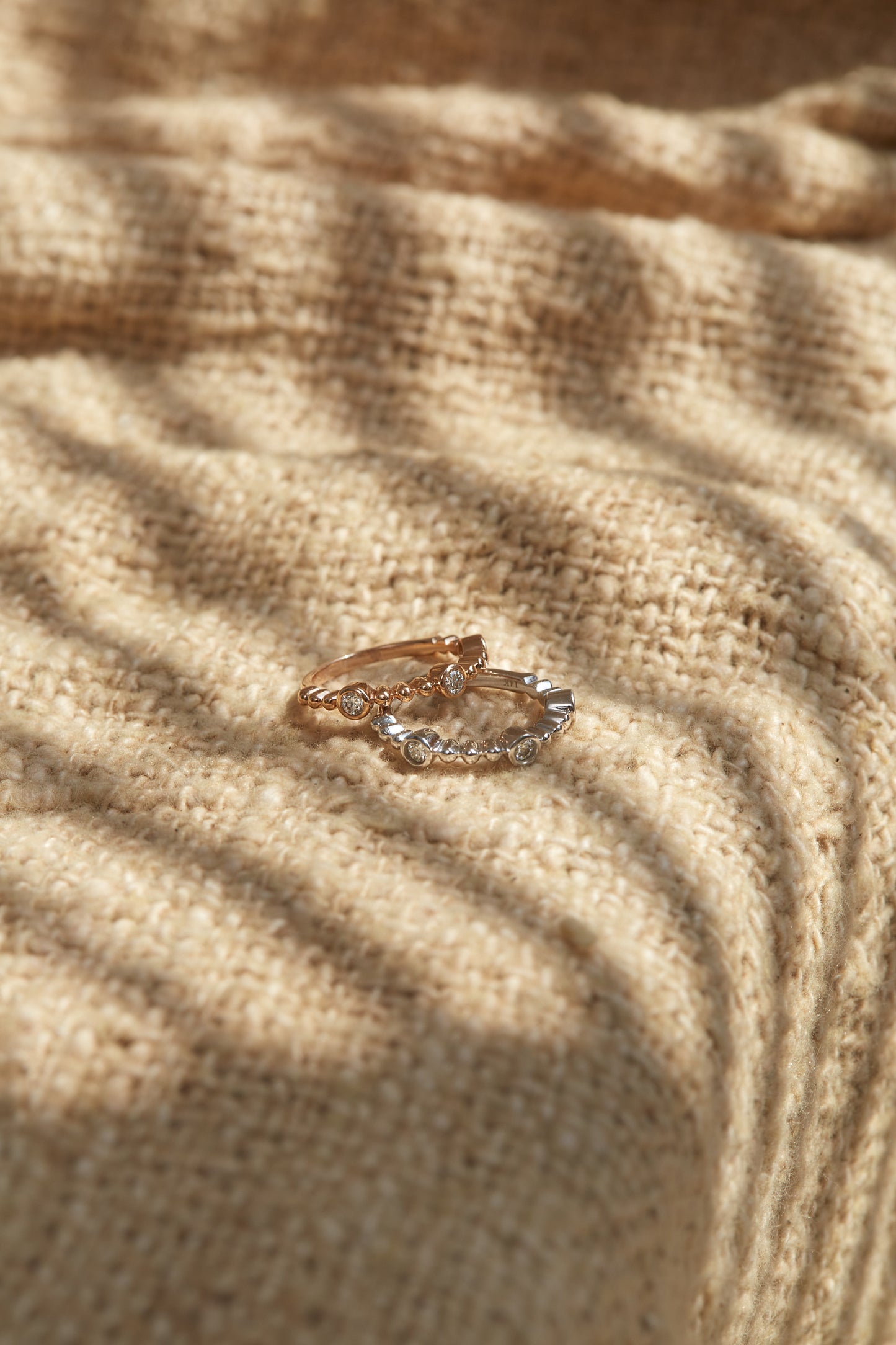 Diamond Bezel Bubble Ring