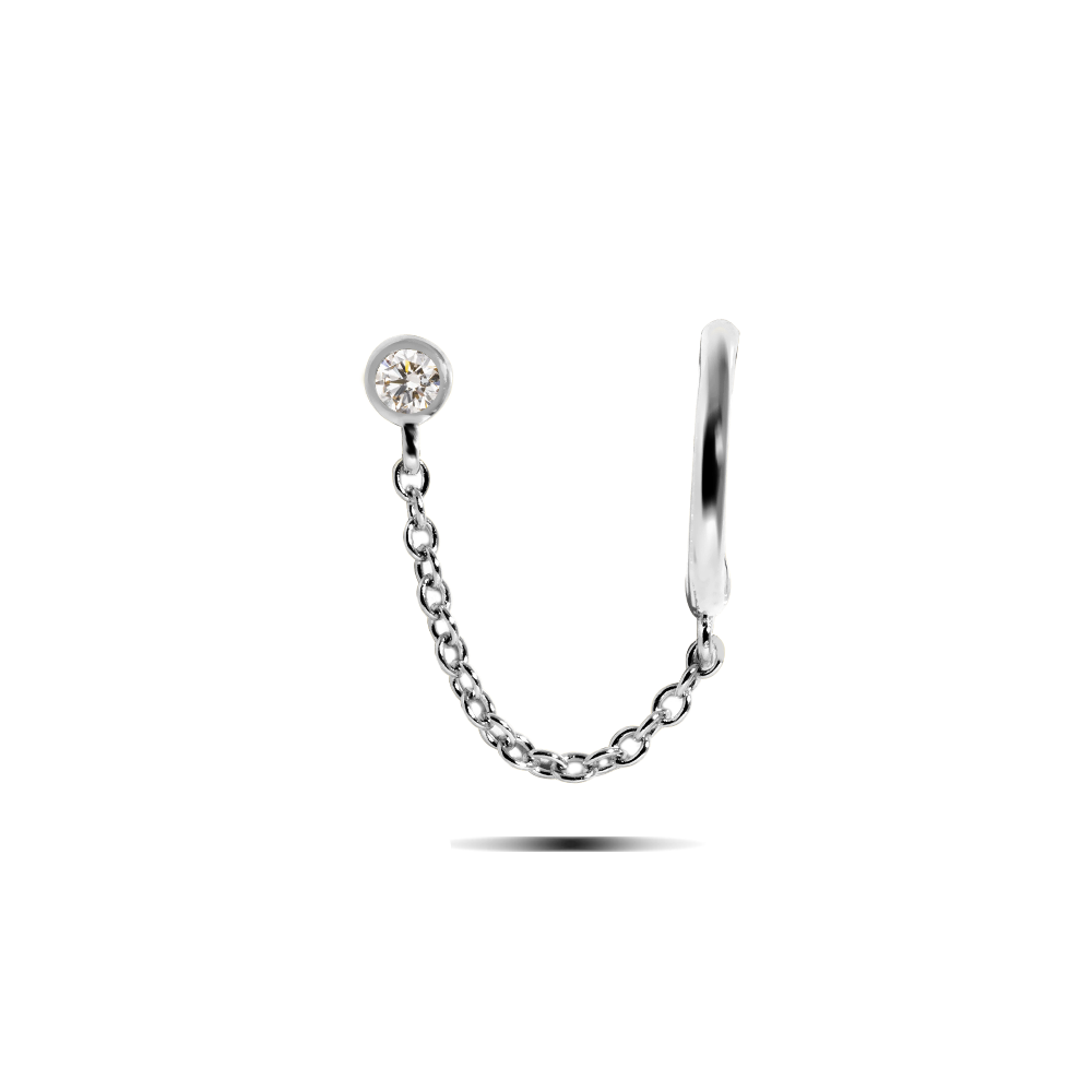NUTANA - The Double Piercing Chain Earstuds