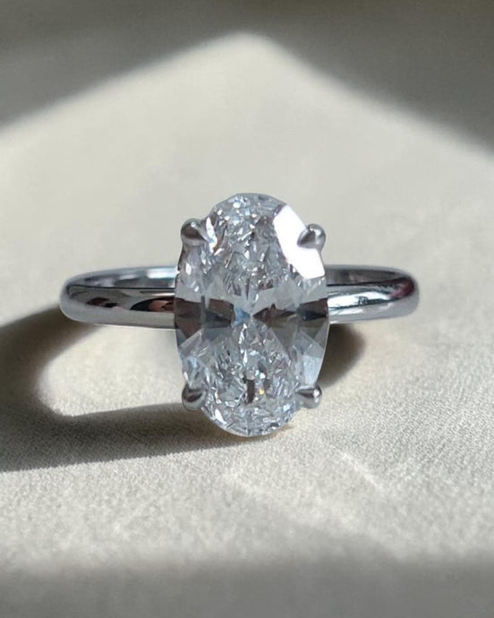 Oval Solitaire Engagement Ring