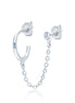 NUTANA - The Double Piercing Chain Earstuds
