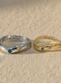 Organic Curved Wedding Rings