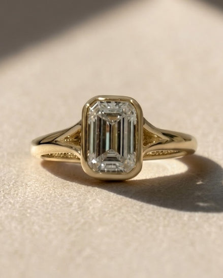 Bezel Set Engagement Ring