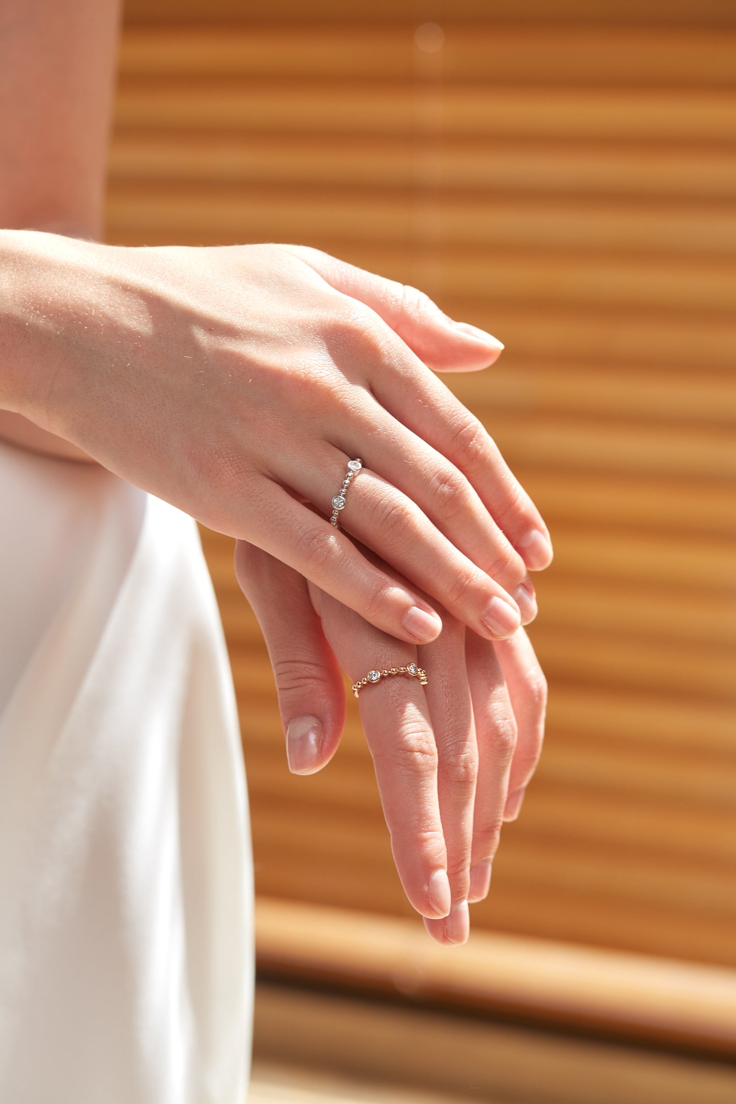 Diamond Bezel Bubble Ring