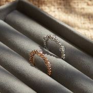 Diamond Bezel Bubble Ring