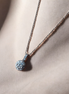 Halo Pendant - Pave Bail + Chain