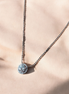 Halo Solitaire Pendant Necklace