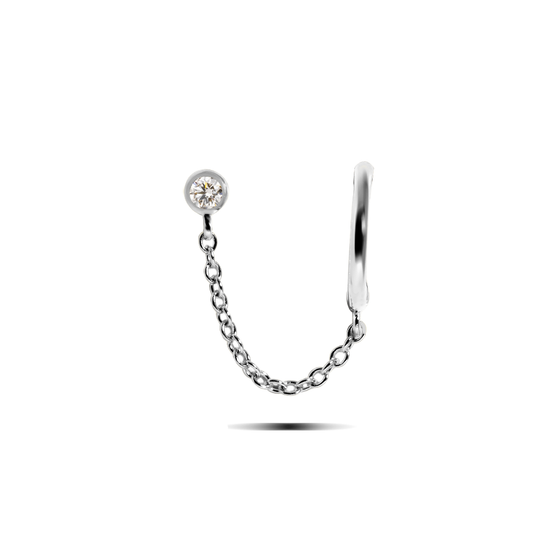 NUTANA - The Double Piercing Chain Earstuds