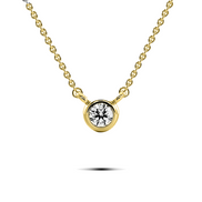 NUTANA - Solitaire Bezel Necklace
